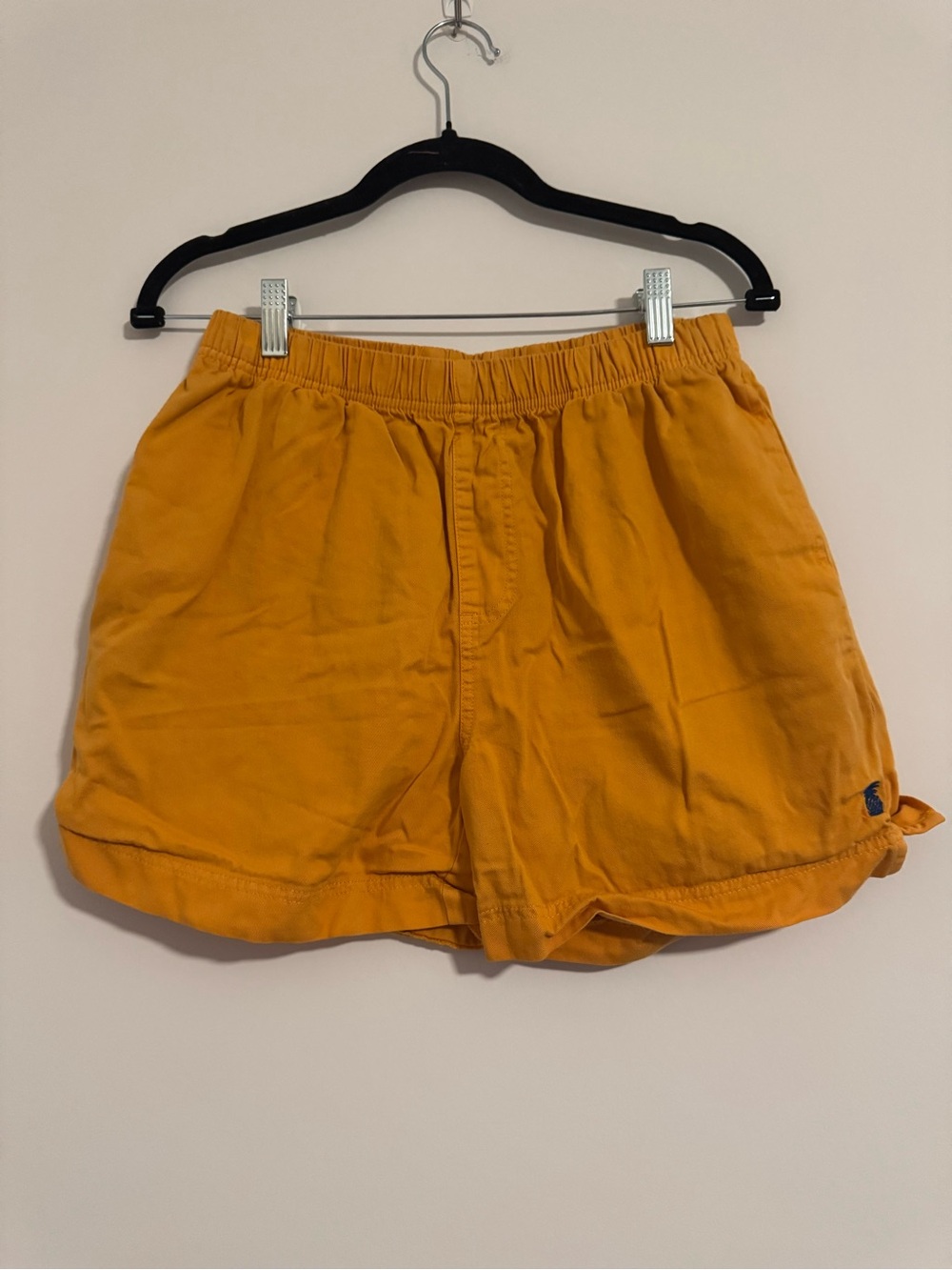 Men's Casual Chubbies Orange Mustard Yellow Pineapple Logo Elastic-Waist Shorts